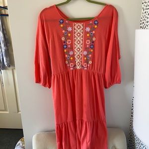 Pink and Flower Dress